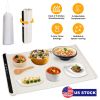 Electric Warming Tray Smart Food Warmer Roll Up Heating Pad With Adjustable Temperature Control 3 Auto Timer Settings for Buffet Party Gathering Resta