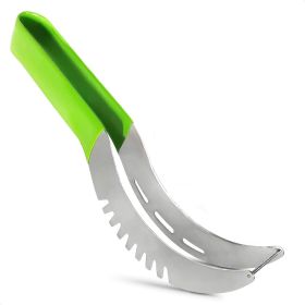 Watermelon Slicer Cutter Tool Durable Stainless Steel Blade Watermelon Cutter with Ergonomic Handle Slice or Cube Cantaloupe & Honeydew Quick Mess Fre