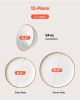 12 PCS Dinnerware Set Ceramic Plates and Bowls Sets Service for 4 White