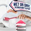 Red Dish Brush Set of 3 with Bottle Water Brush Dish Scrub Brush and Scrubber Brush for Kitchen Ergonomic Non Slip Long Handle