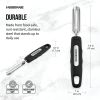 (2 pack) Professional Swivel Peeler Stainless Steel Blade in Black