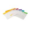 Rainbow Reusable Snack Bags, Assorted Pack of 6 Leak-Proof Snack Bags for and Meals on the Go