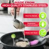 5 Pcs Pancake Mold Set Stainless Steel Pancake Molds for Griddle with Fun Shapes Comfortable Handles and Non Slip Design Egg Shaper for Frying Pan Wit