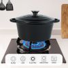 Enamel Dutch POTS can withstand high temperatures and meet many cooking needs, such as cooking, baking and stewing