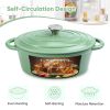 Cast iron soup POTS are suitable for various tools, such as ceramic, gas, induction cookers or barbecue grills. It can be used for cooking