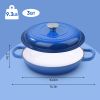 The enamel cast iron soup pot features a circular shower-style lid design and is suitable for various tools, such as ceramic, gas