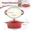 Cast iron soup POTS are suitable for various tools, such as ceramic, gas, induction cookers or barbecue grills. It can be used for cooking